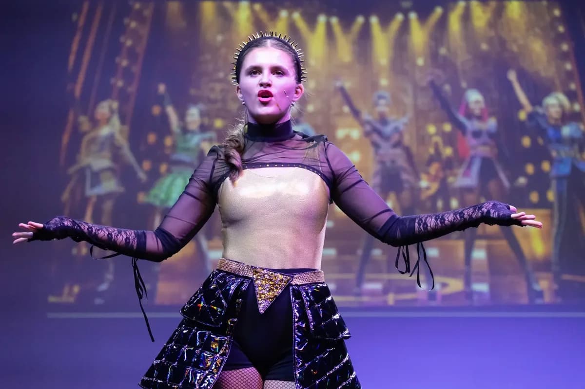 Lyla in musical theatre costume